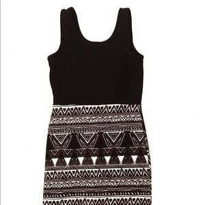 Black and white dress